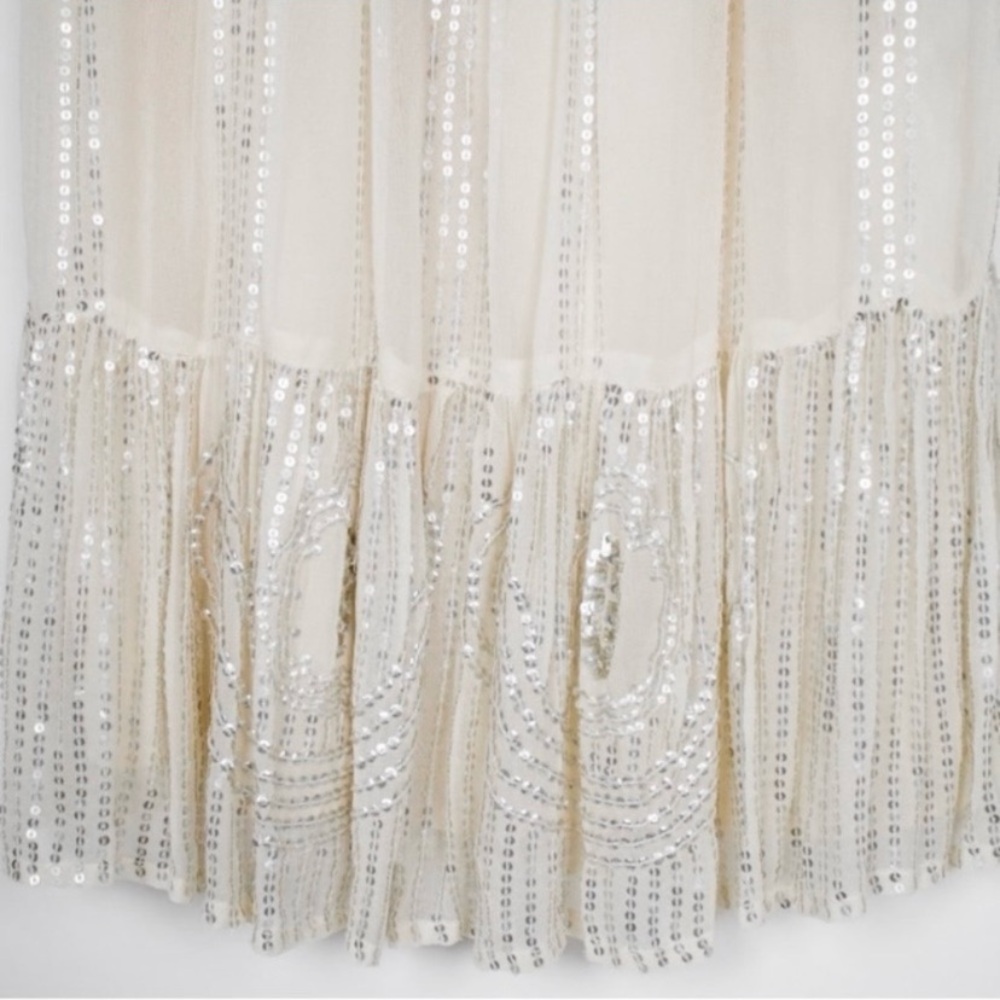 Caroline K Beaded Sands Sequin Swing Dress by Anthropologie - Picture 9 of 13